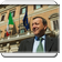 L'onorevole ZACCHERA davanti a MONTECITORIO